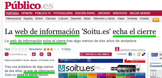 Soitu, Público-n