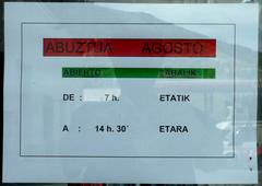 Oporretako ordutegia
