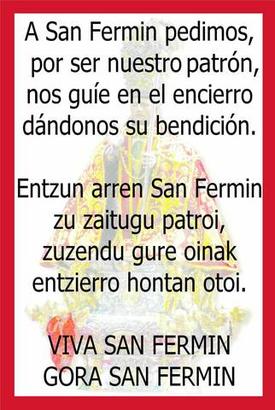 San Fermini kantatzeko txuleta