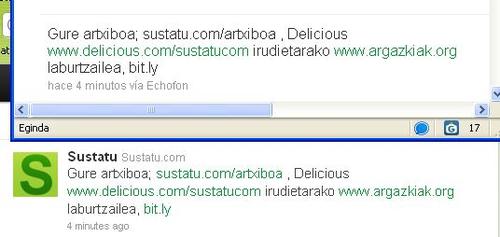 Esteken trataera Twitter zahar eta berrian