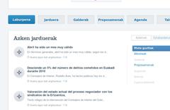 Irekia, albisteak edo jarduerak