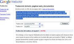 Gooogle Itzultzailea Proba 1