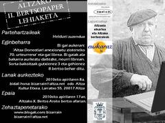 Altzako II.bertso paper lehiaketa