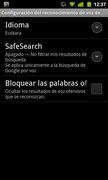 Google Voice Search euskaraz