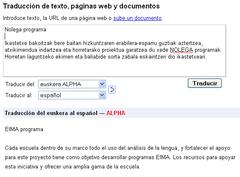 Gooogle Itzultzailea Proba 1