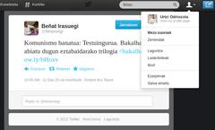 Twitter, interfaze bat euskaraz