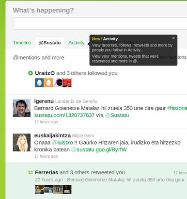 Twitter: mentions aberastua