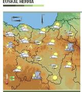 Euskalmet mapa, 2009ko ekaina