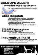 ZALDUPE - ALLERI PASEALEKUA, OBRA ILEGALA!