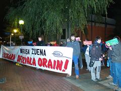 Abenduaren 3an EHEk lehendakaritza aurrean egindako kontzentrazioa