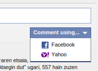 Facebook Sustatun, beste login bat