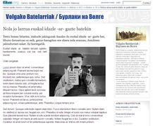 idazle gazte batekin 