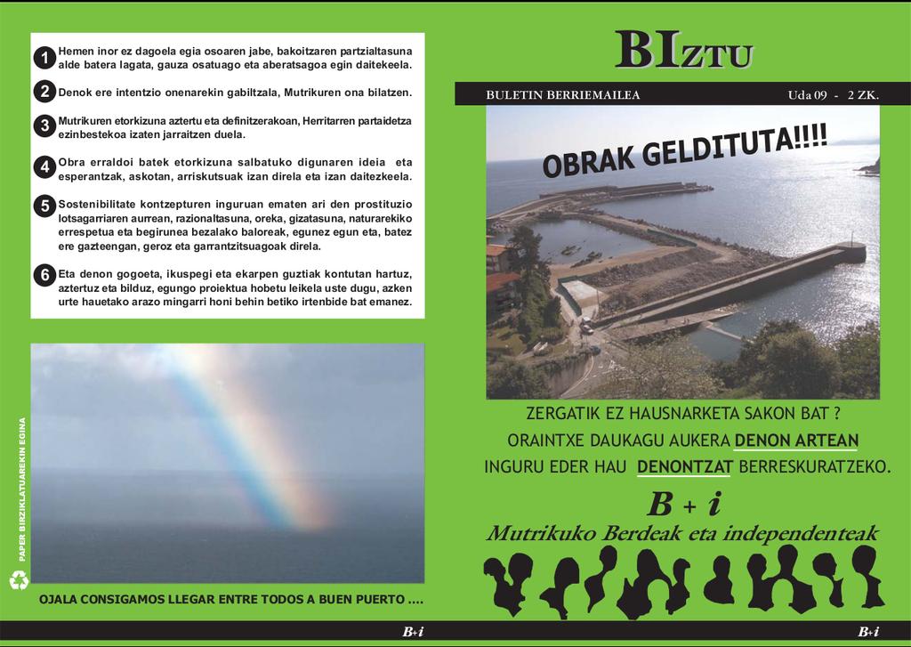 Mutrikuko portua: Biztu boletina 1