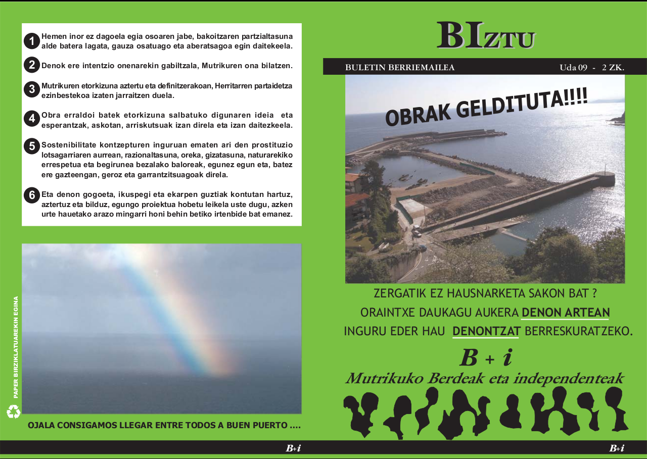 Mutrikuko portua: Biztu boletina 1