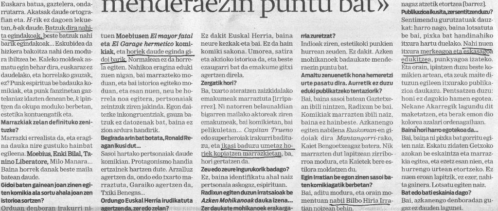 Idazten du horrela askotan kazetari ... Ematen du begiko mina