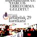 Darcos erreformaren aurka EHBEk eginiko afitxa.