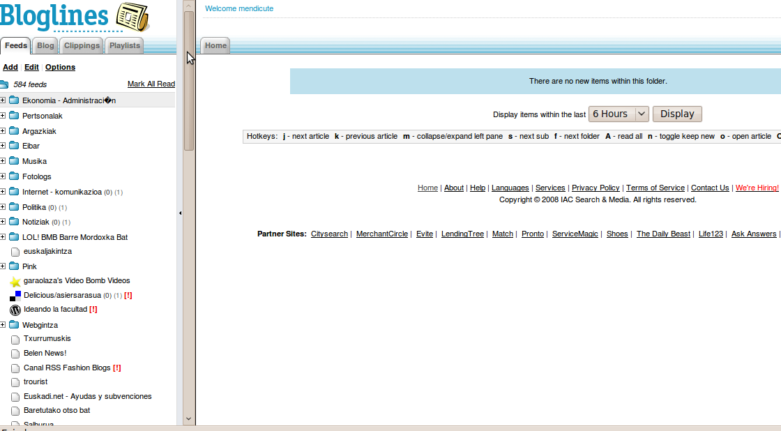 Bloglines itxi egingo dute urriaren 1ean