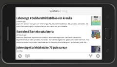 Google Currents, android horizontala