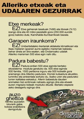 Alleriko etxeak eta udalaren gezurrak