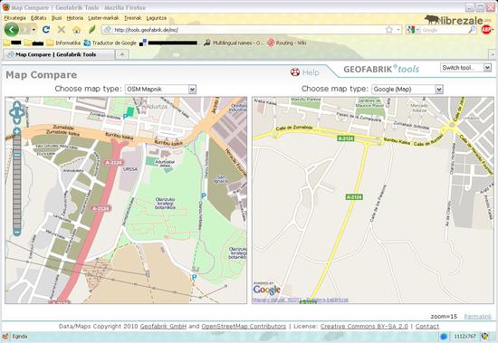 Google Maps vs OSM Google Maps vs OSM