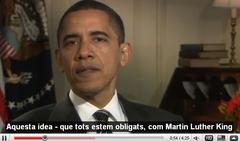 Obamaren Youtube kanalean katalana