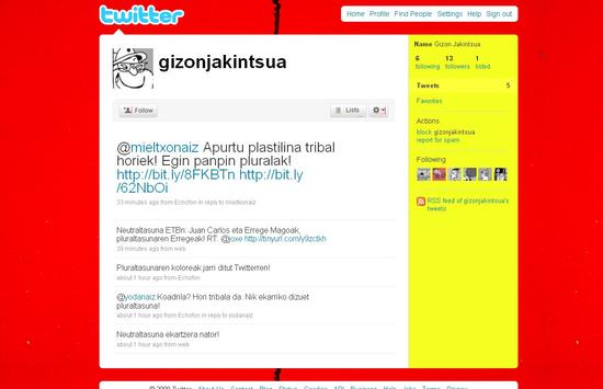 Gizon Jakintsua Twitterren